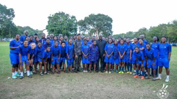 President Kurt E.S Okraku visits Police Ladies ahead of CAF Women’s Champions League Qualifiers