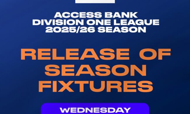 2025/26 Access Bank Division One League fixtures to be released on Wednesday August 20