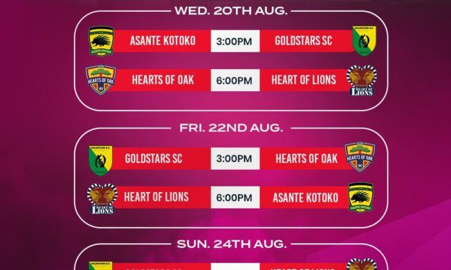 GHALCA Top Four tournament kicks off August 20 at University of Ghana