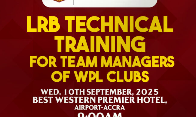 GFA and betPawa to organise LRB Technical Training for Women’s Premier League Team Managers on Sept 10