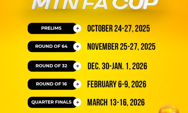 2025/26 MTN FA Cup Calendar announced