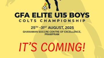 FIFA TDS: Elite U15 Boys Colts Championship Set for August 25 Kick-Off