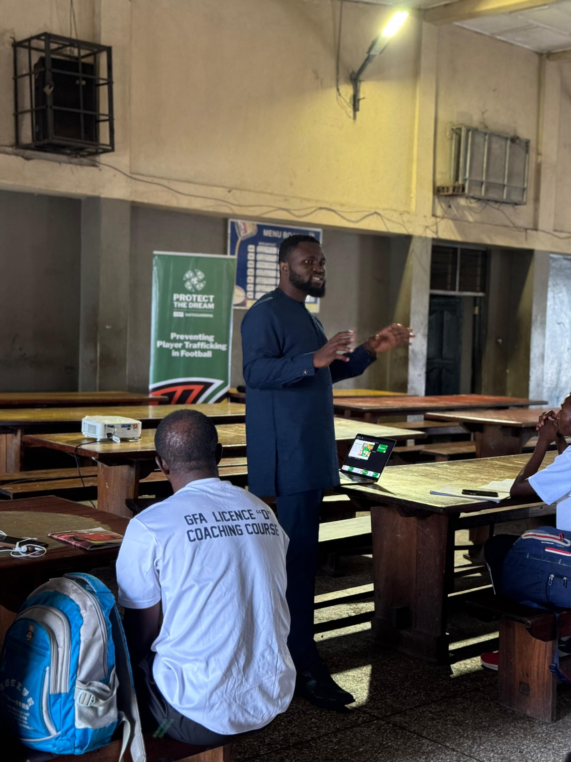 Licence D Coaches in Greater Accra receive Safeguarding Training