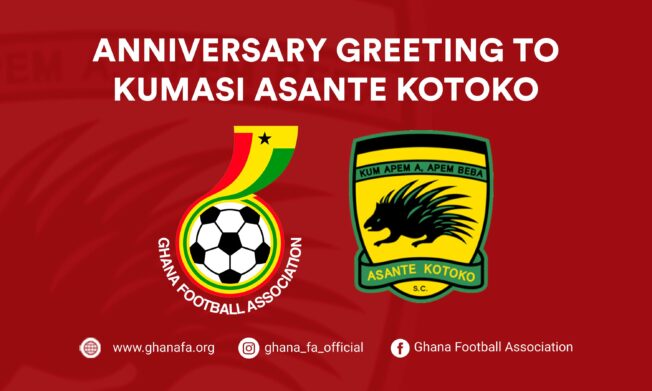 ANNIVERSARY GREETING TO KUMASI ASANTE KOTOKO