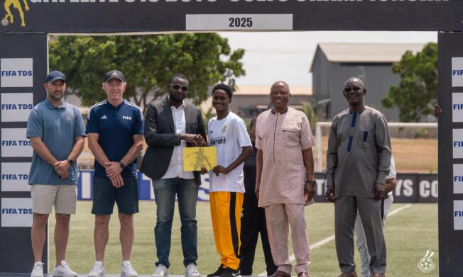 FIFA TDS: Shamsudeen Sulemana Crowned Best Player of Elite U15 Boys Colts Championship