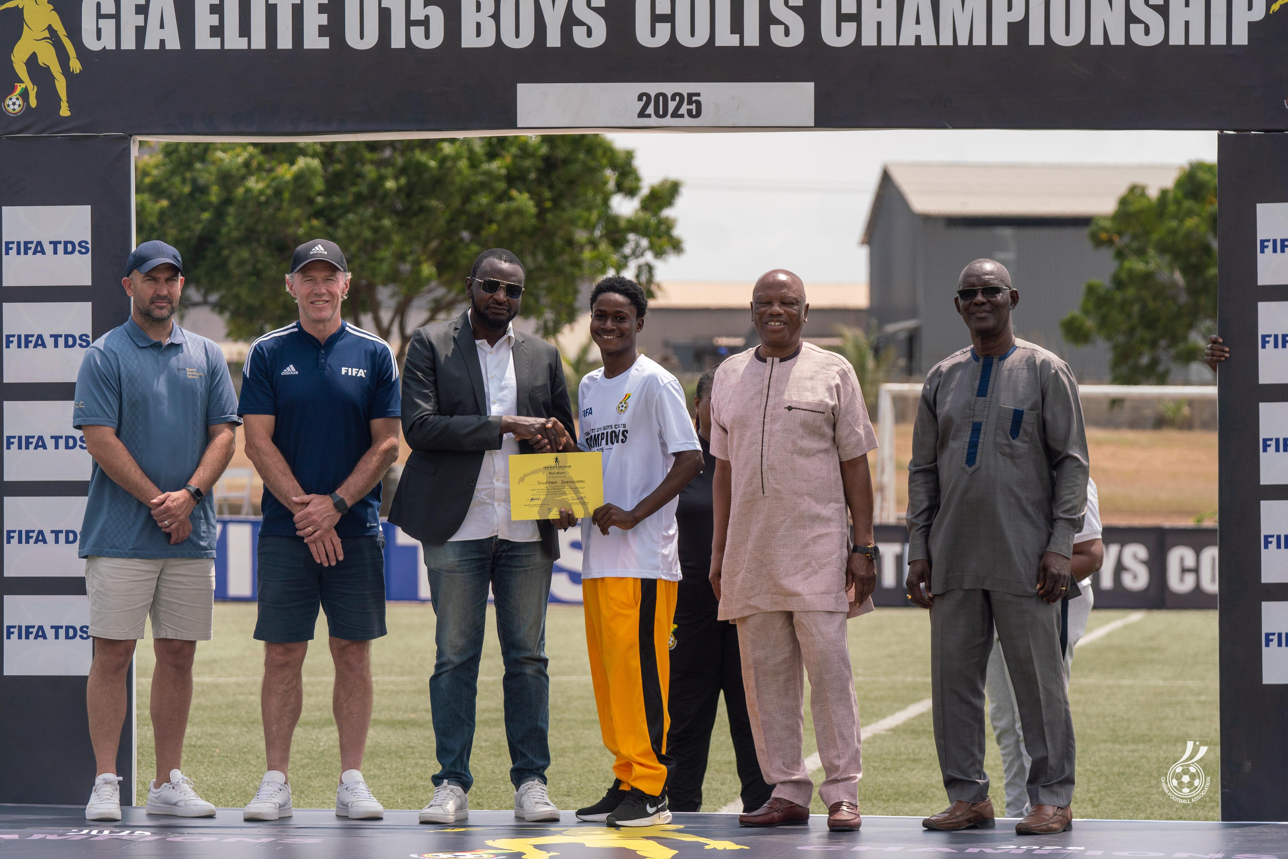 FIFA TDS: Shamsudeen Sulemana Crowned Best Player of Elite U15 Boys Colts Championship