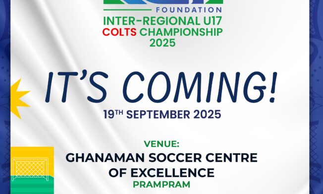 KGL U17 Colts: Inter-Regional U17 Championship set for September 19 -27