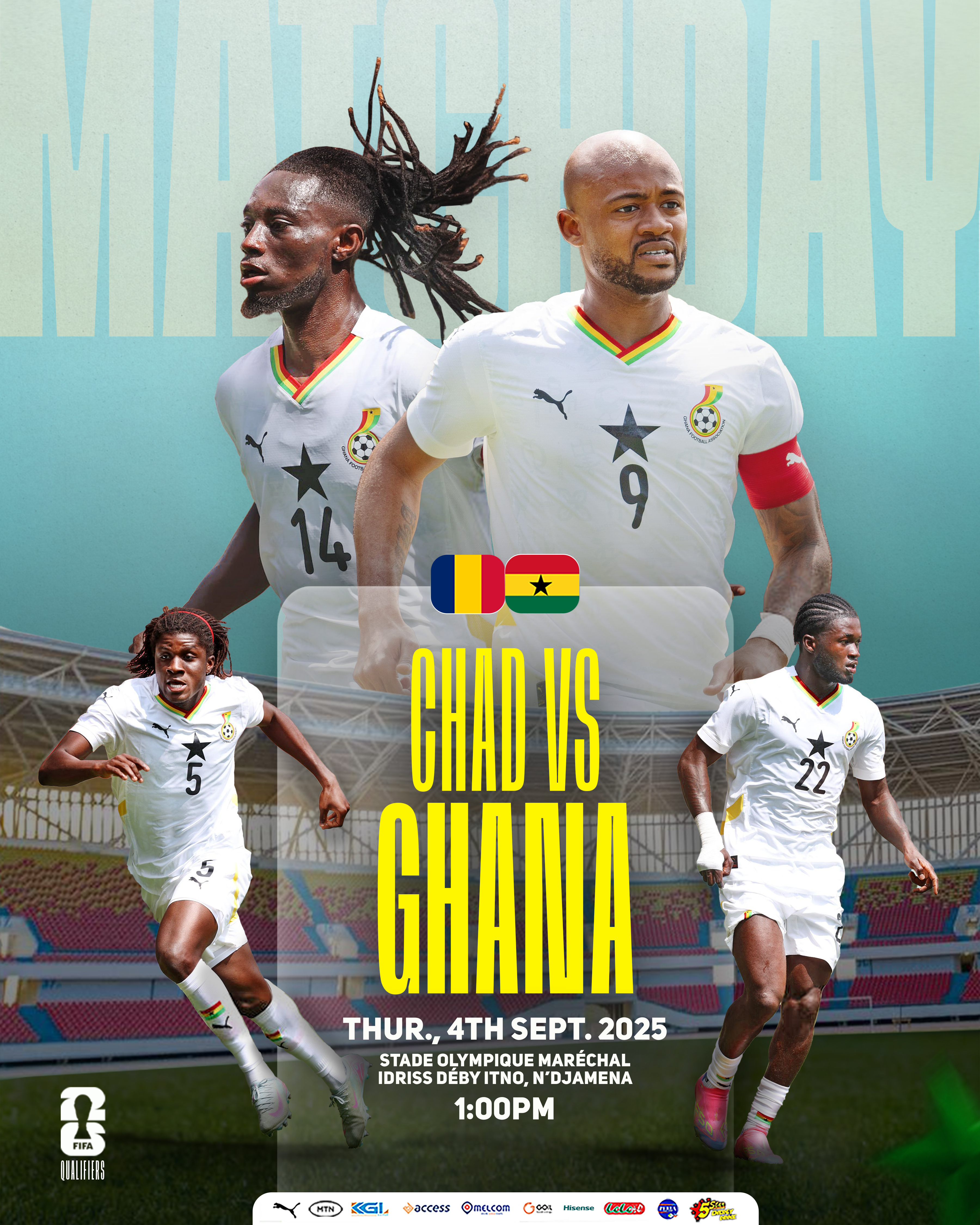 Ghana takes on Chad in a must-win encounter on Thursday - Preview