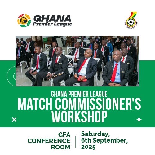Premier League Match Commissioners set for one-day Training Workshop on September 5