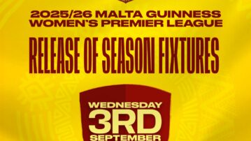 2025/26 Malta Guinness Women’s Premier League fixtures to be released Wednesday Sept 3