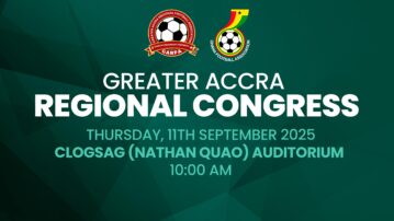 Greater Accra Regional Football Association (GARFA) set date for Ordinary Congress on September 11