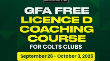 Second Batch of Free License D Coaching Course for Colts Club Coaches in Western Region set for September 28