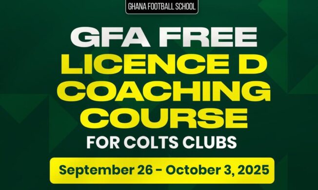 Second Batch of Free License D Coaching Course for Colts Club Coaches in Western Region set for September 28