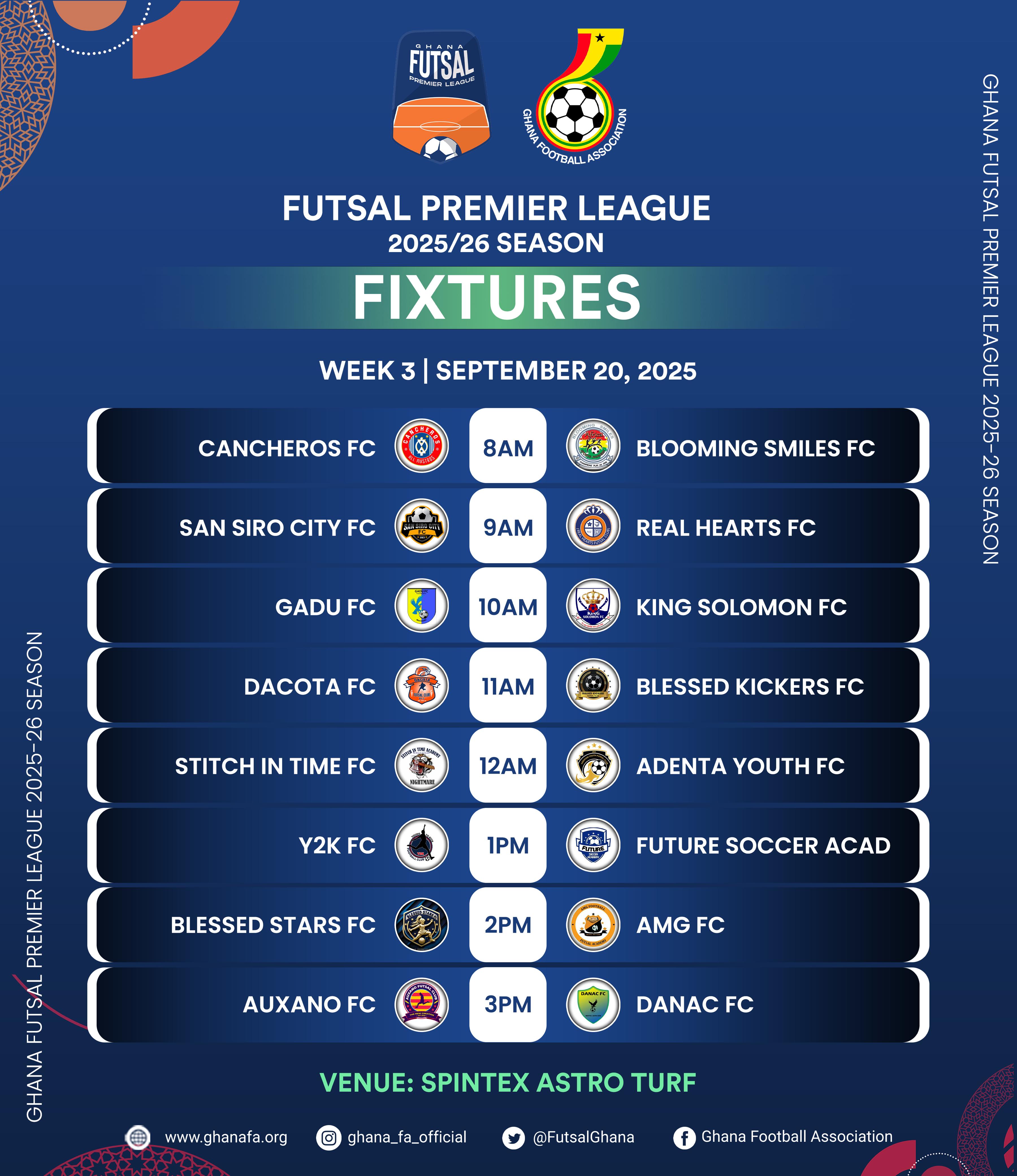 Futsal Premier League heats up: A full day of action set for Saturday