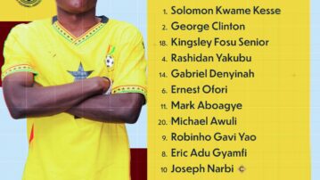 WAFU U17 BOYS: Coach Dr. Prosper Narteh Ogum Names Black Starlets' Starting XI for Togo Clash