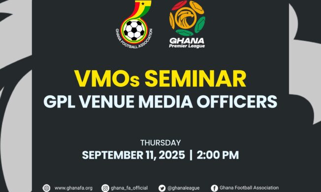 Venue Media Officers to attend training workshop on Thursday September 11