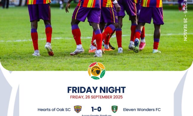 Premier League: Hearts of Oak edge Eleven Wonders to go top