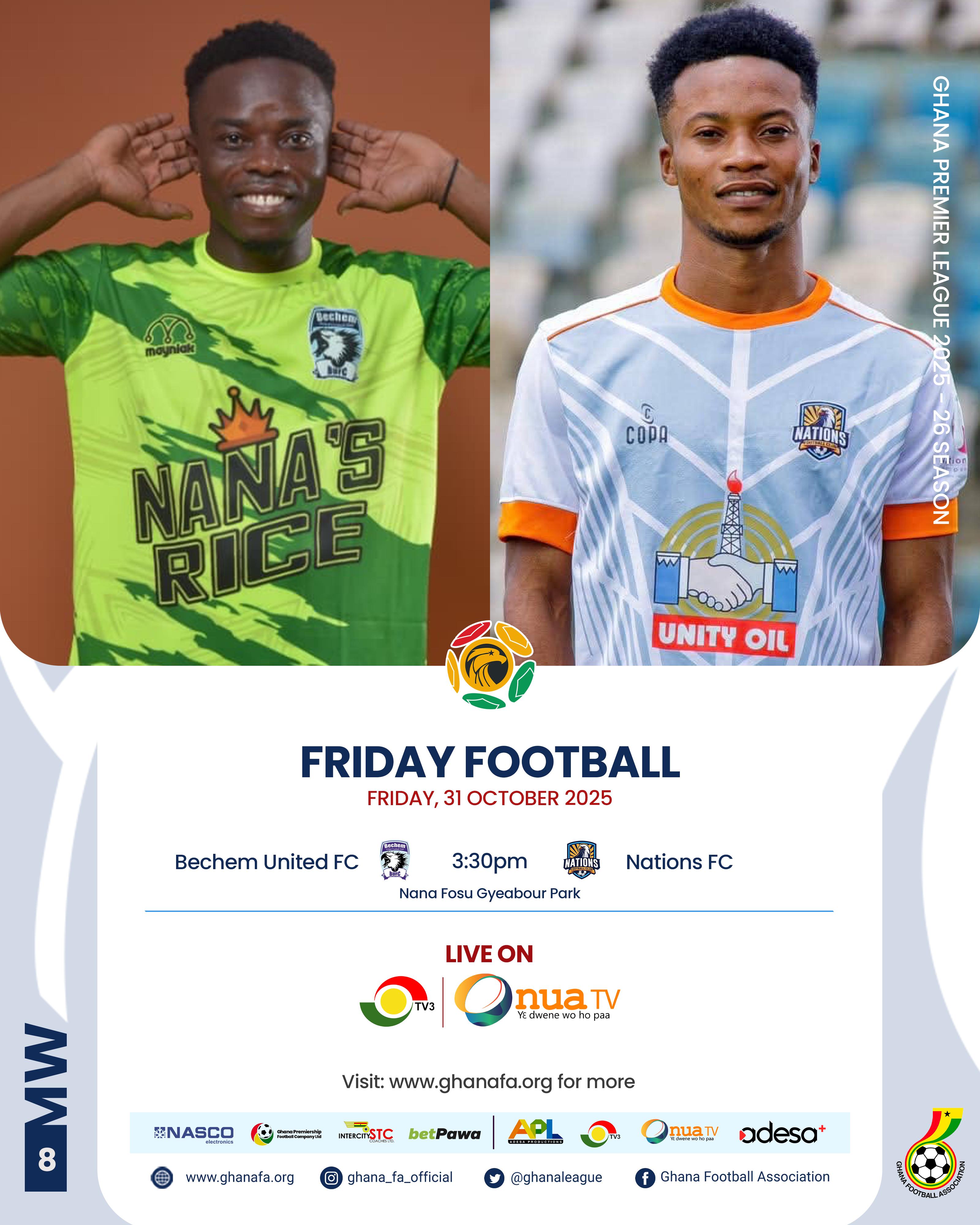 Premier League: Bechem United host Nations FC in bid to return to winning ways