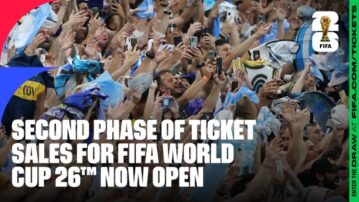 Second phase of ticket sales for FIFA World Cup 26™ now open
