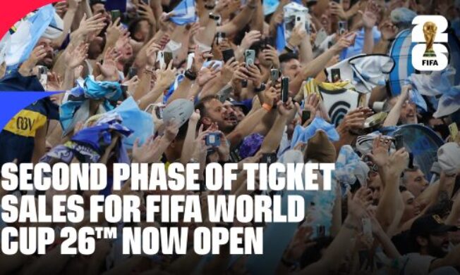 Second phase of ticket sales for FIFA World Cup 26™ now open