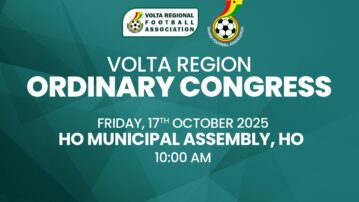 Volta Regional Football Association Sets October 17 for Ordinary Congress