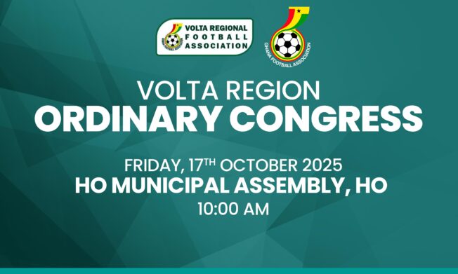 Volta Regional Football Association Sets October 17 for Ordinary Congress
