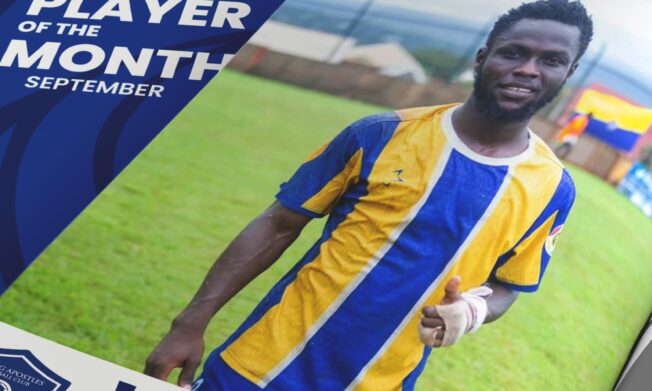 Richmond Opoku wins NASCO Player of the month for September