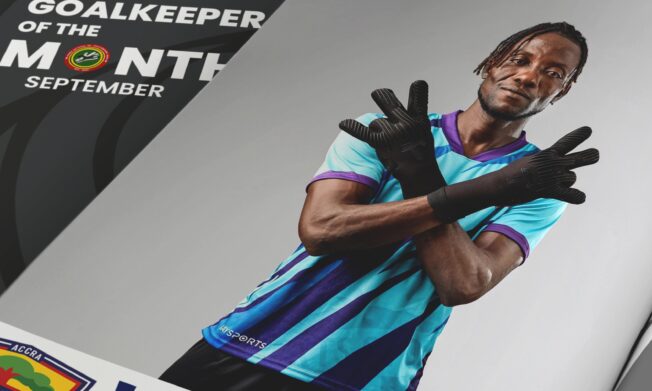 Benjamin Asare named Goalkeeper of the month for September