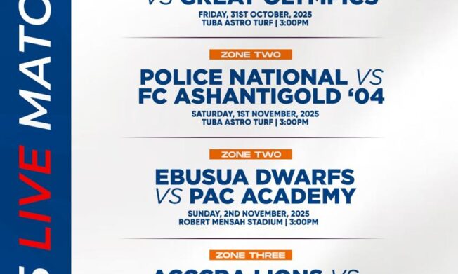 TV Schedule for Matchday 5 of Access Bank Division One League announced