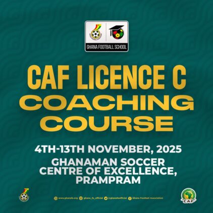 https://www.ghanafa.org/caf-license-c-coaching-course-batch-7-begins-november-4-at-gfa-technical-centre