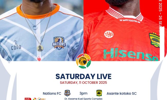 Premier League: Nations FC seek redemption against Asante Kotoko on Saturday