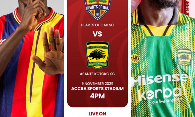 Premier League: Hearts of Oak and Asante Kotoko set for explosive Super Clash in Accra on Sunday