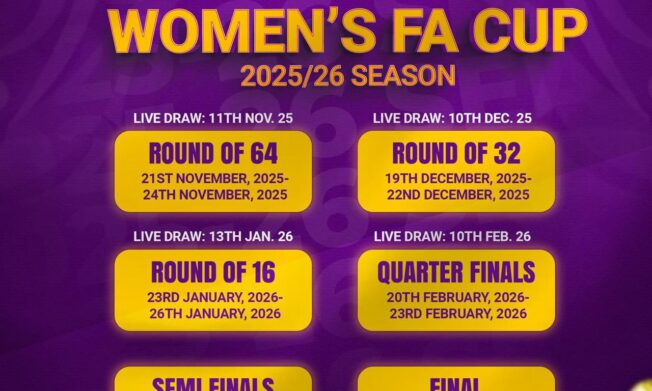 GFA announces schedule for 2025/26 Women’s FA Cup Season
