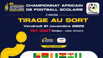 Draw for 2025 African Schools Championship zonal qualifiers takes place today in Abidjan