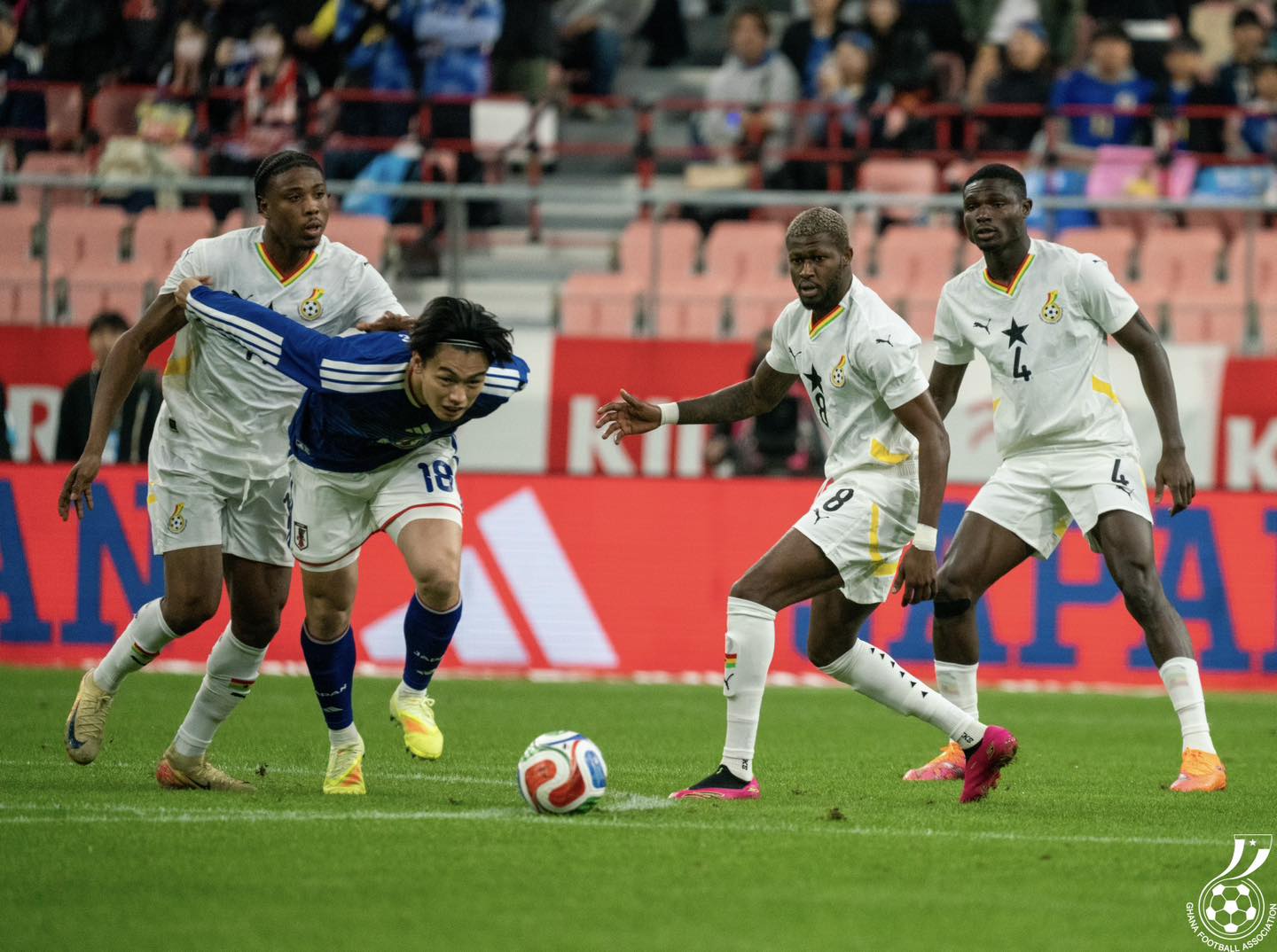 Japan cruise to 2-0 win over Ghana in Kirin Cup