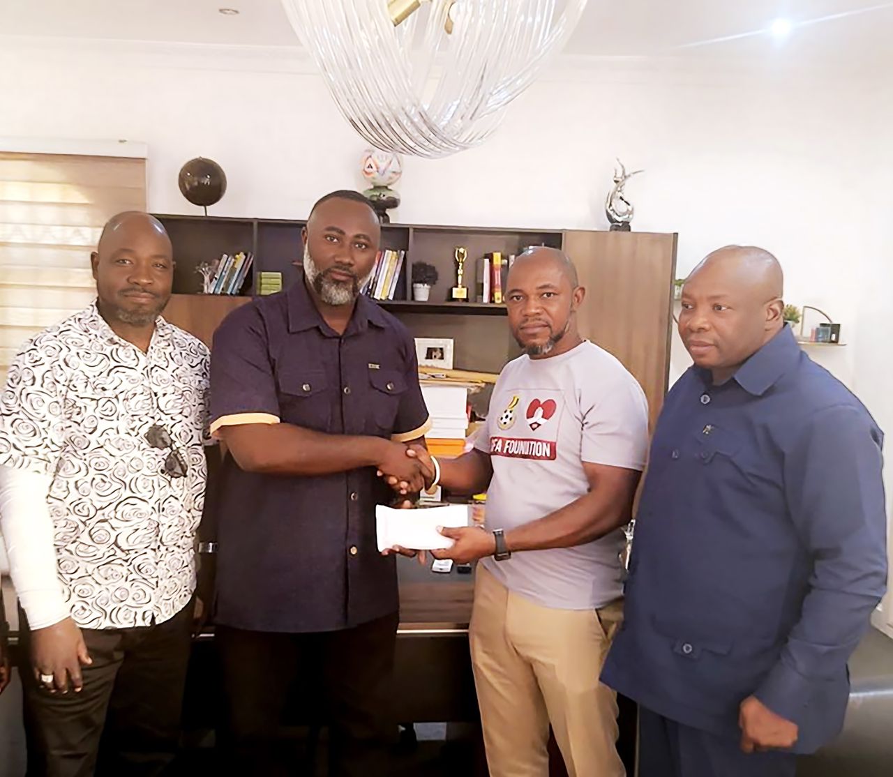 GFA Foundation extends support to NA God Football Club following road accident