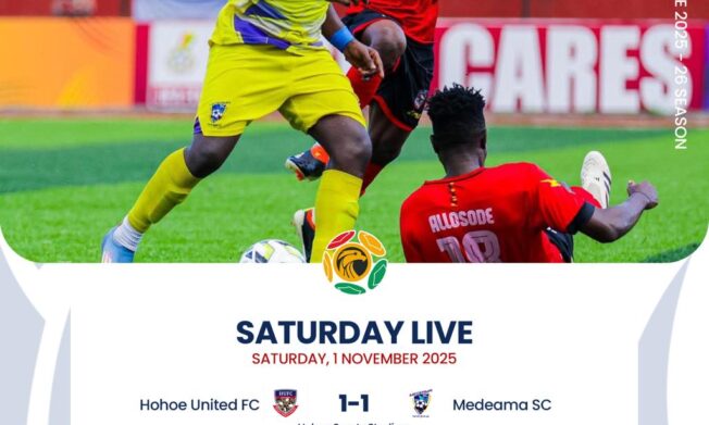 Premier League: Hohoe United hold leaders Medeama to 1-1 draw in Hohoe thriller