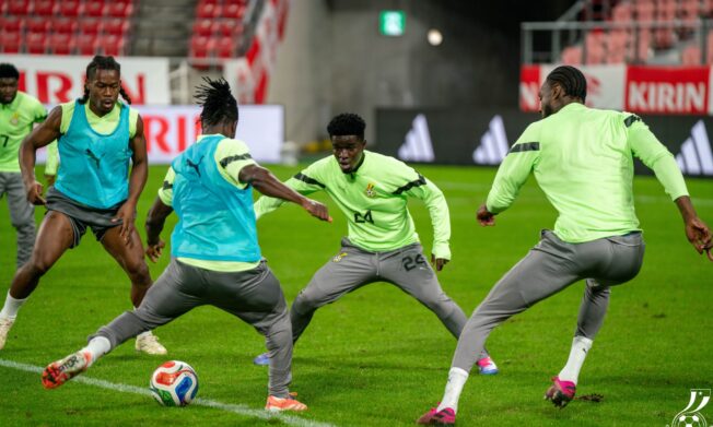 PHOTOS from the training ground as we build up to Japan on Friday