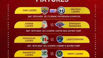 Jonina Ladies host Epiphany Warriors in top-of-the-table clash, Samartex Ladies face tough test against Army Ladies – Southern Zone Preview