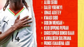 Benjamin Asare returns, Gideon Mensah leads as Black Stars face South Korea in Seoul