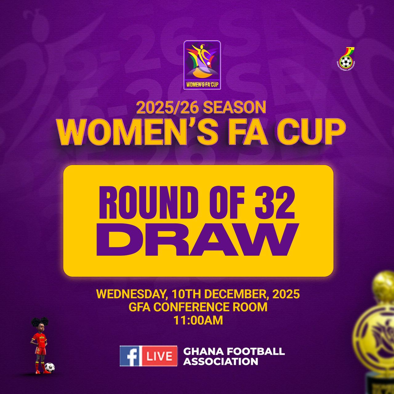 Women’s FA Cup Round of 32 draw set for December 10