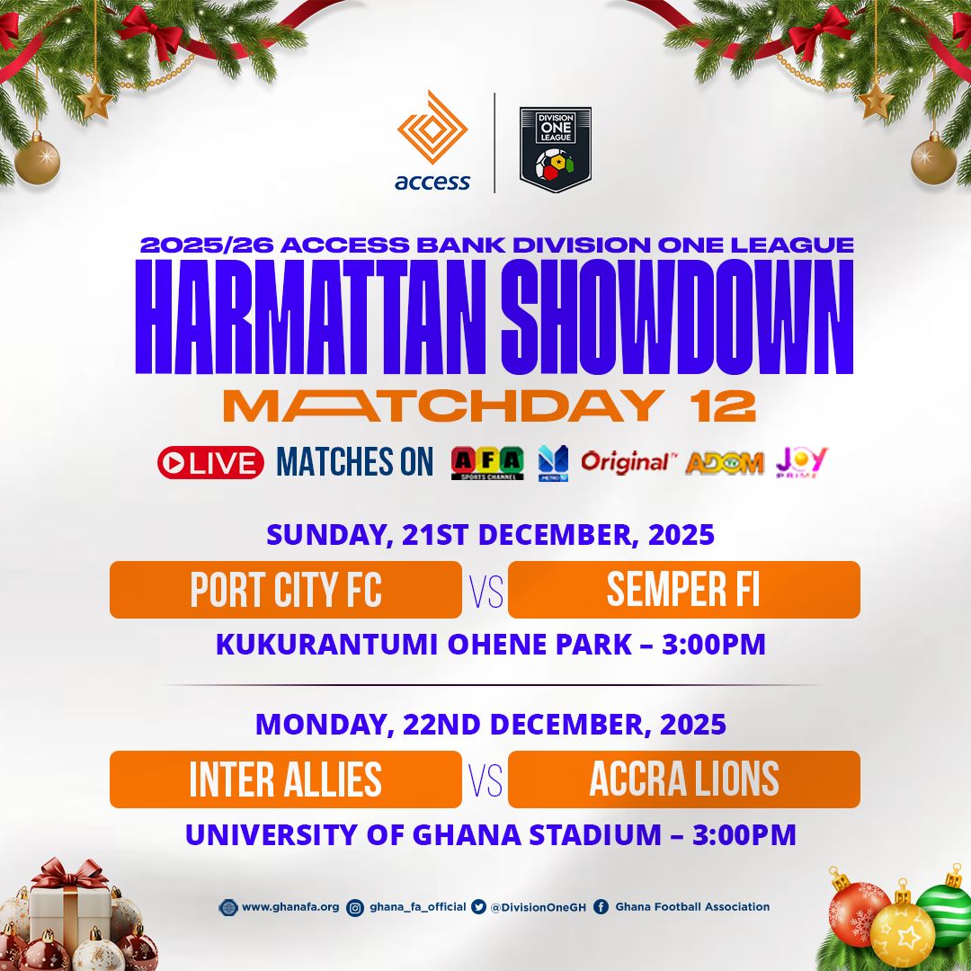 Access Bank Division One League: Two matches to air live on Matchday 12