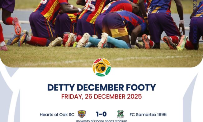 Premier League: Hearts of Oak storm into title contention with gritty win over FC Samartex 1996