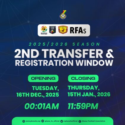 https://www.ghanafa.org/gfa-confirms-december-16-start-for-second-transfer-window-of-2025-26-season
