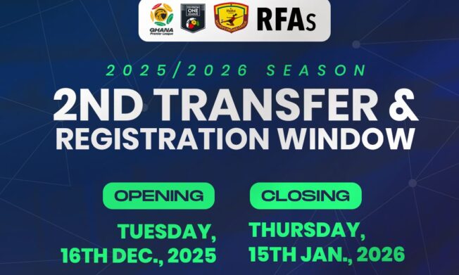 GFA confirms December 16 start for Second Transfer Window of 2025/26 season