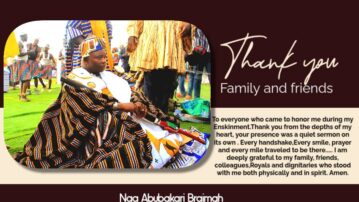 ERFA congratulates Abubakar Braimah on coronation as Kwahu West Municipal Wala Chief