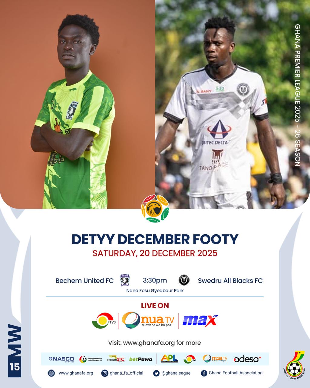 Premier League: Bechem United seek home momentum against Swedru All Blacks in survival push