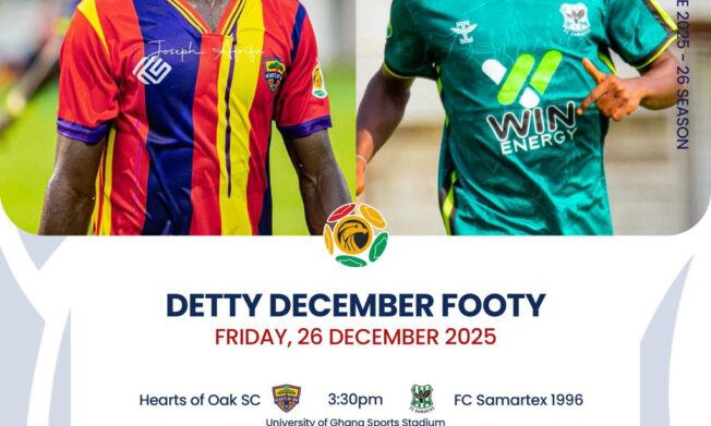 Premier League: Hearts of Oak aim to tighten title grip as FC Samartex seek capital breakthrough on Friday