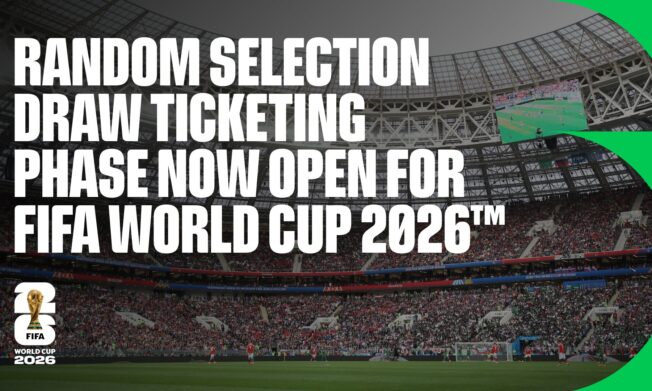 Random Selection Draw Ticketing Phase now open for FIFA World Cup 2026™