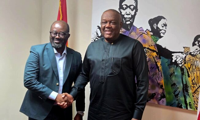 President Kurt Edwin Simeon- Okraku meets Ghana’s U.S. Ambassador to strengthen World Cup preparations